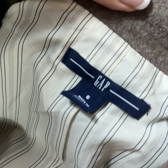 GAP Brown Wool Blazer Sz 6 Wool Jacket Professional Career Casual w/ Pockets - Picture 8 of 8